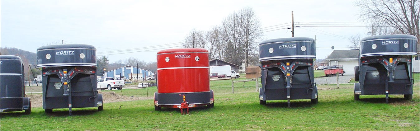 moritz livestock trailer row on lot