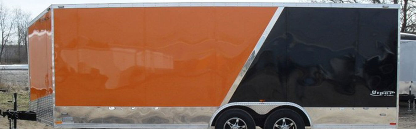 stealth viper wedge front enclosed trailer